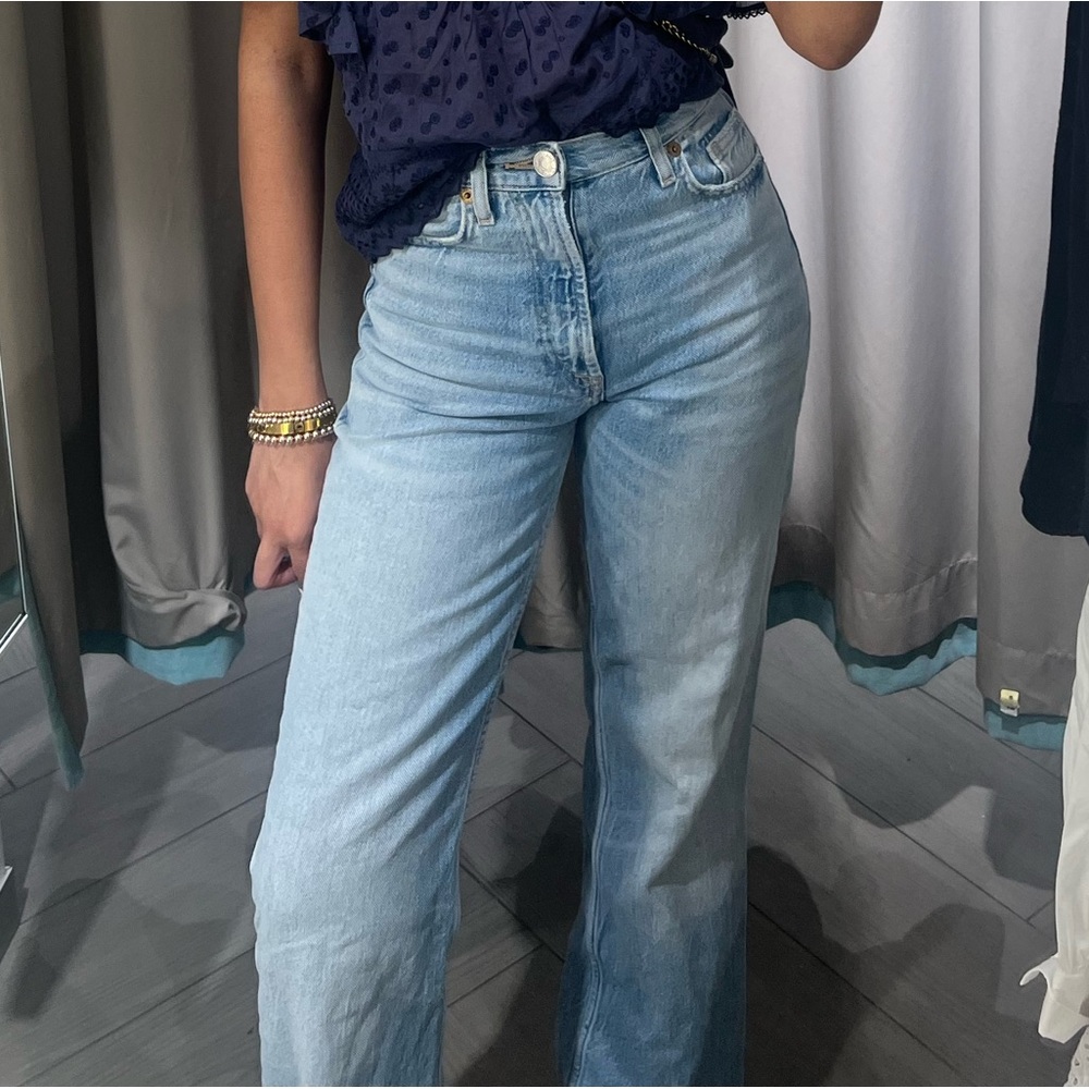 Zara high waist full length jeans